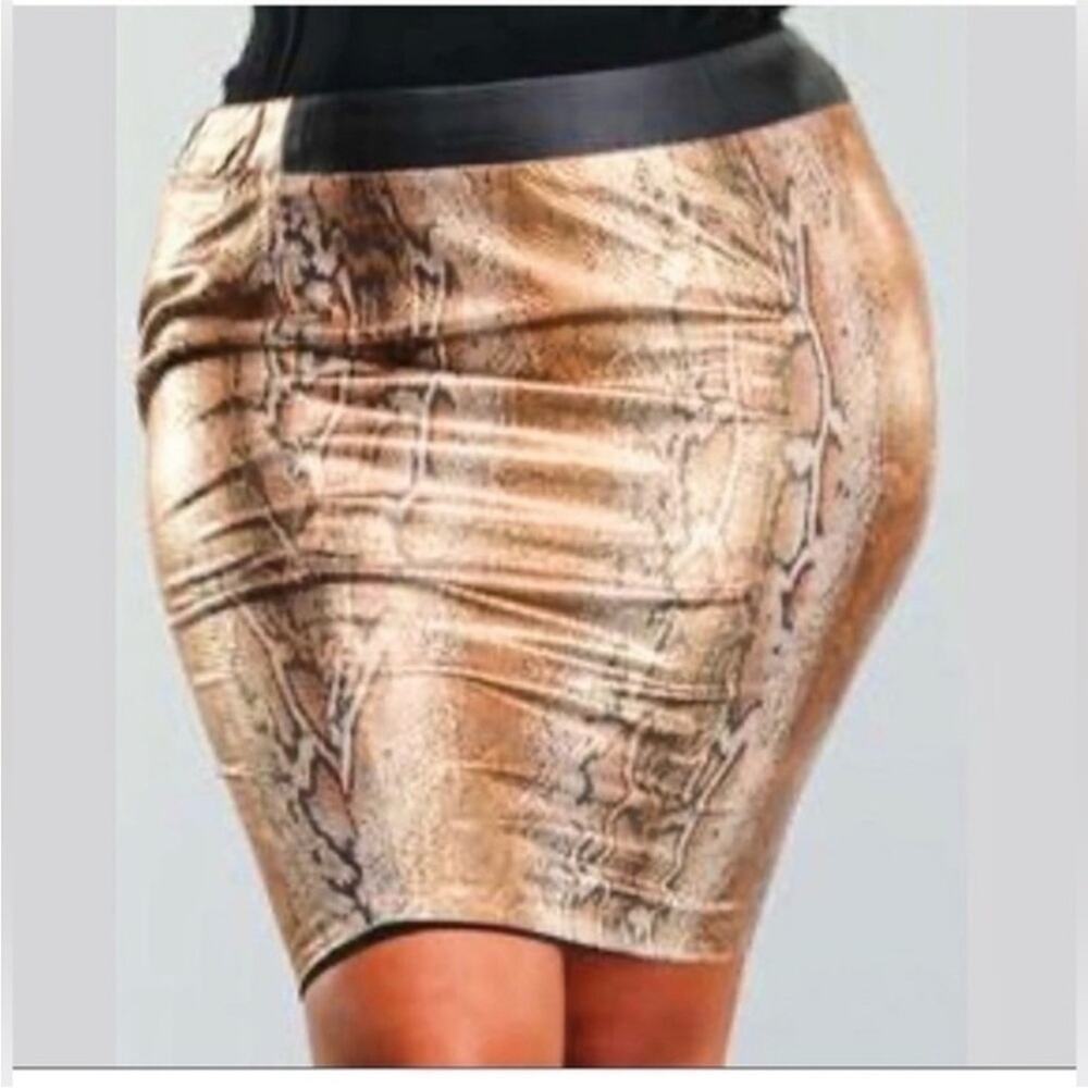 Y2K baby phat python skirt